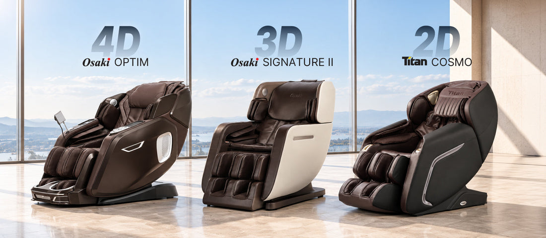 2D vs. 3D vs. 4D Massage Chairs: What's the Difference?